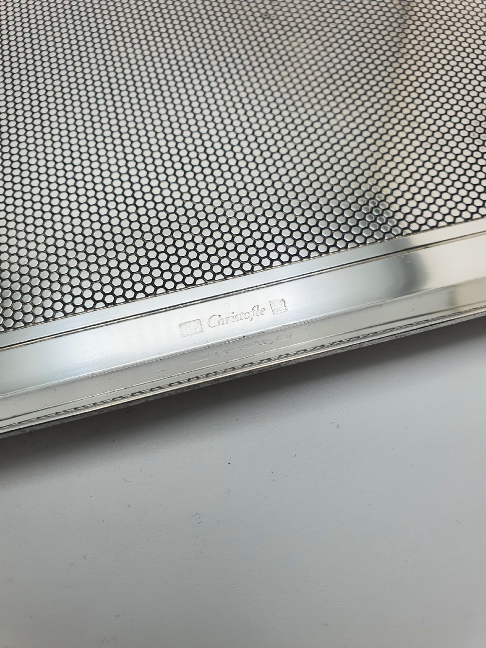 Fabulous Christofle Silver-Plated Rectangular Cocktail Tray – circa 1960 View IV