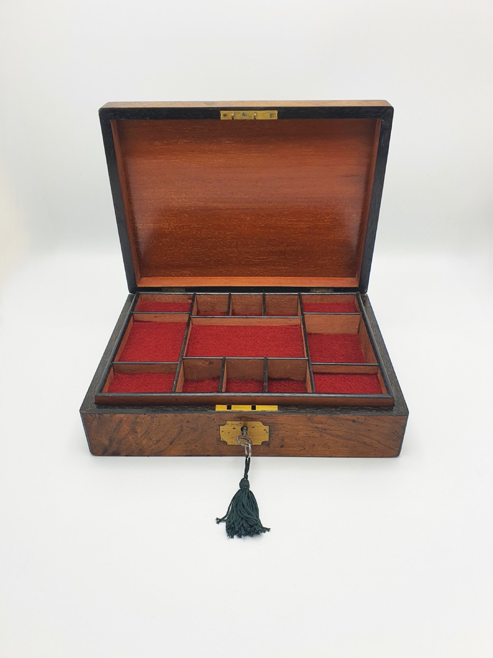 Fantastic Antique Victorian Burr Walnut Jewellery or Collectors Box – circa 1890 View II