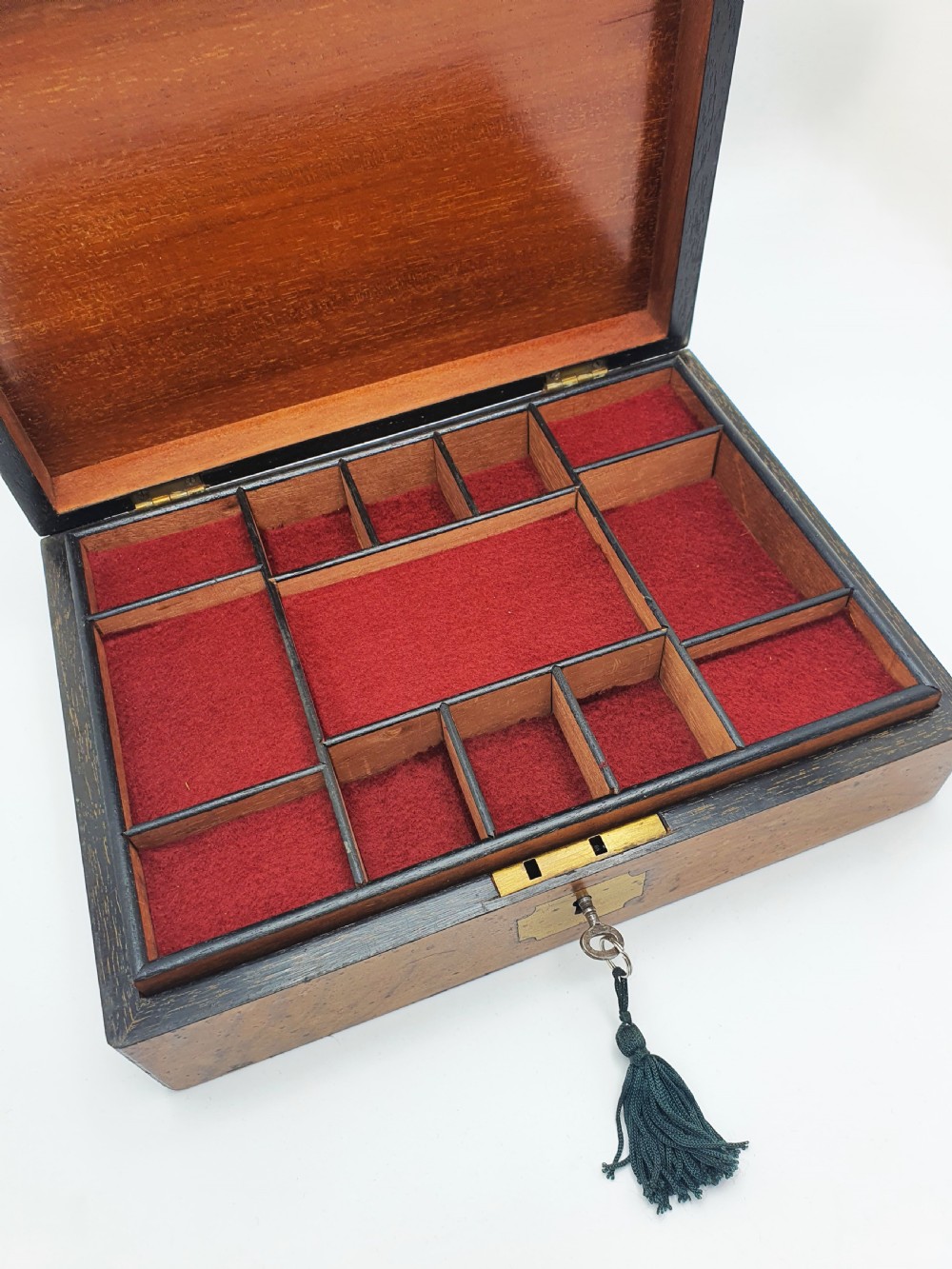 Fantastic Antique Victorian Burr Walnut Jewellery or Collectors Box – circa 1890 View III