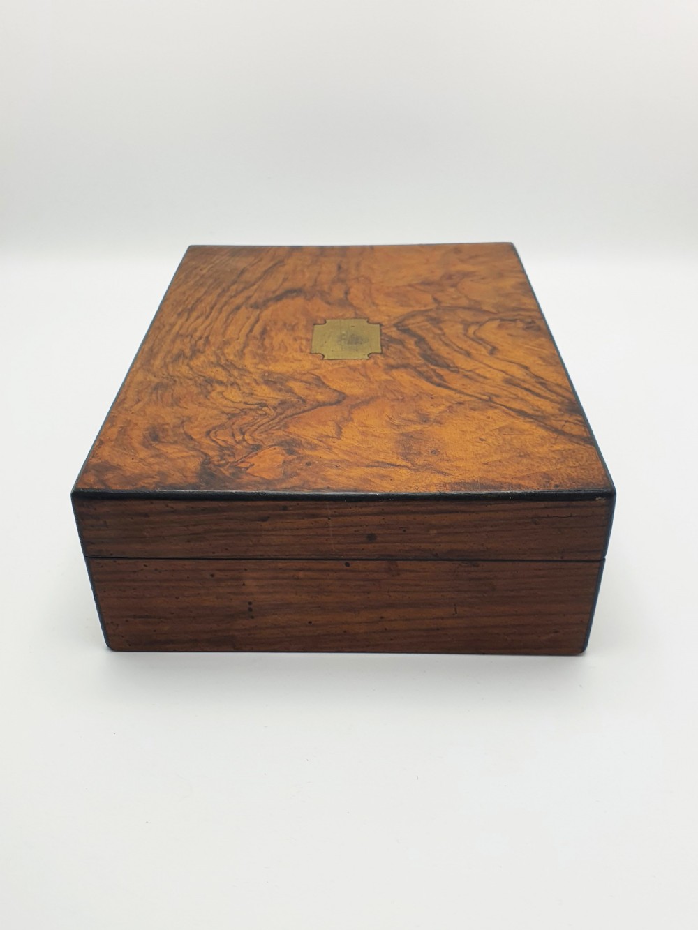 Fantastic Antique Victorian Burr Walnut Jewellery or Collectors Box – circa 1890 View VII