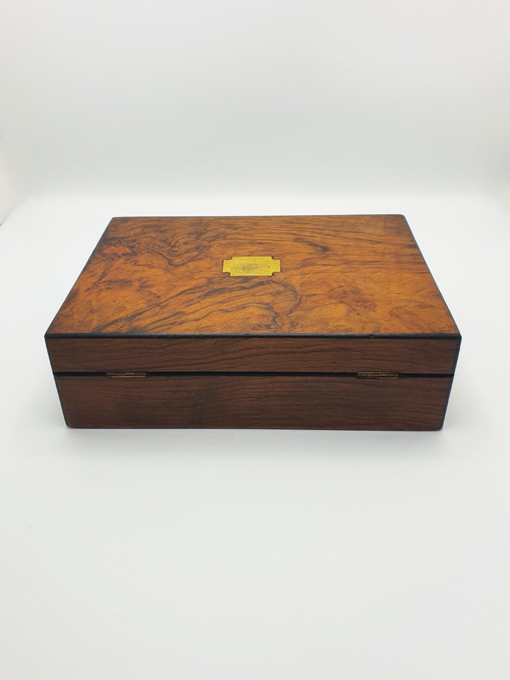 Fantastic Antique Victorian Burr Walnut Jewellery or Collectors Box – circa 1890 View VIII