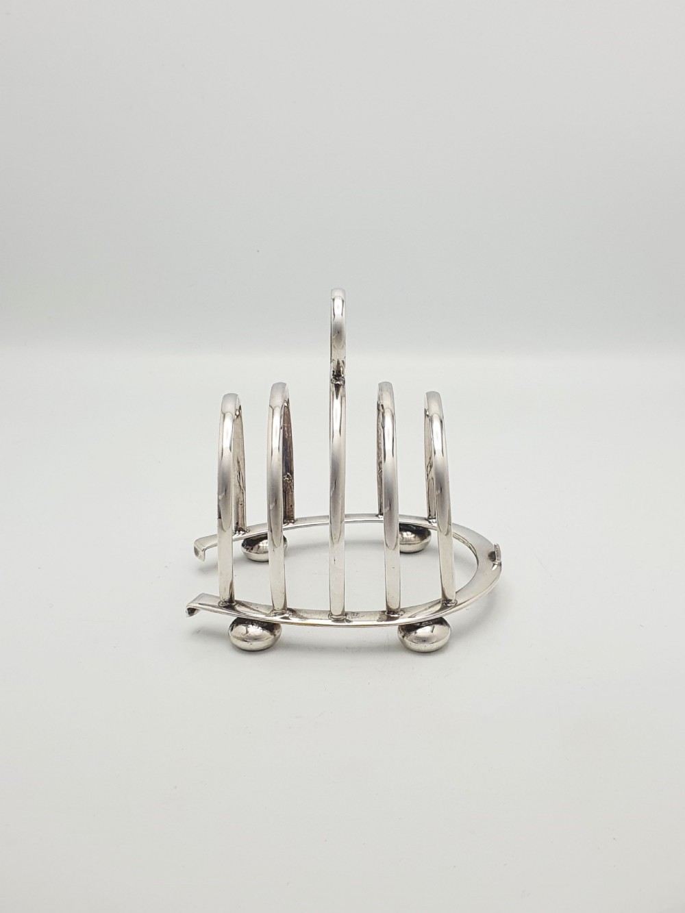 Nice Antique Silver-Plated Novelty Horseshoe Toast Rack – circa 1920 View II