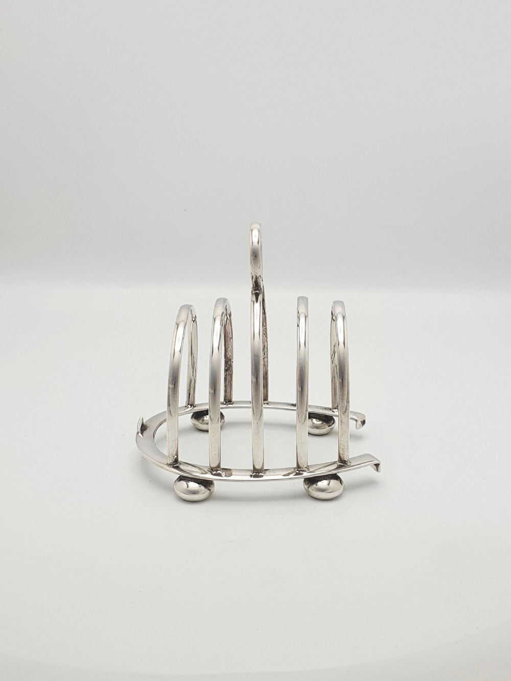 Nice Antique Silver-Plated Novelty Horseshoe Toast Rack – circa 1920 View III