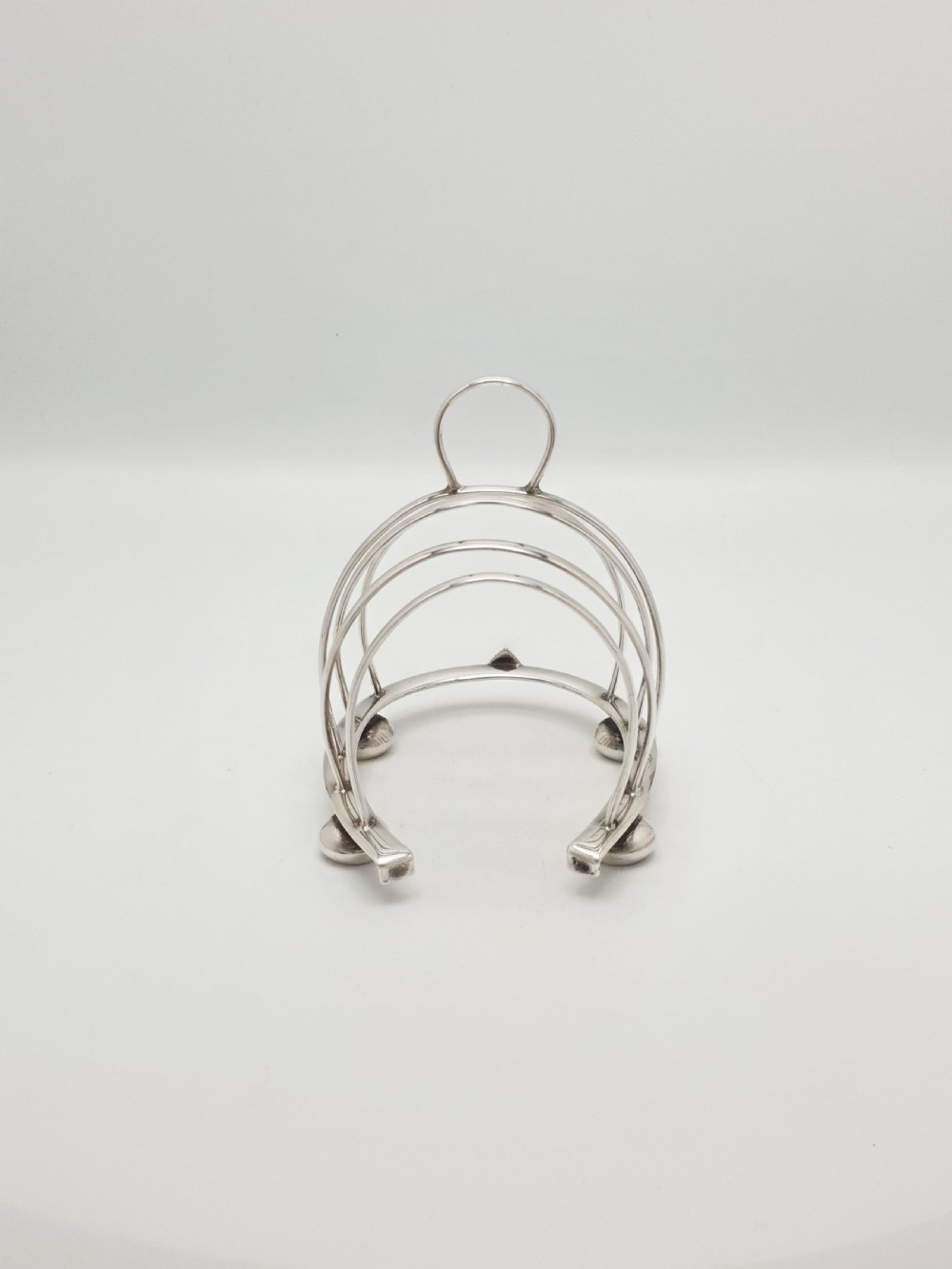 Nice Antique Silver-Plated Novelty Horseshoe Toast Rack – circa 1920 View V
