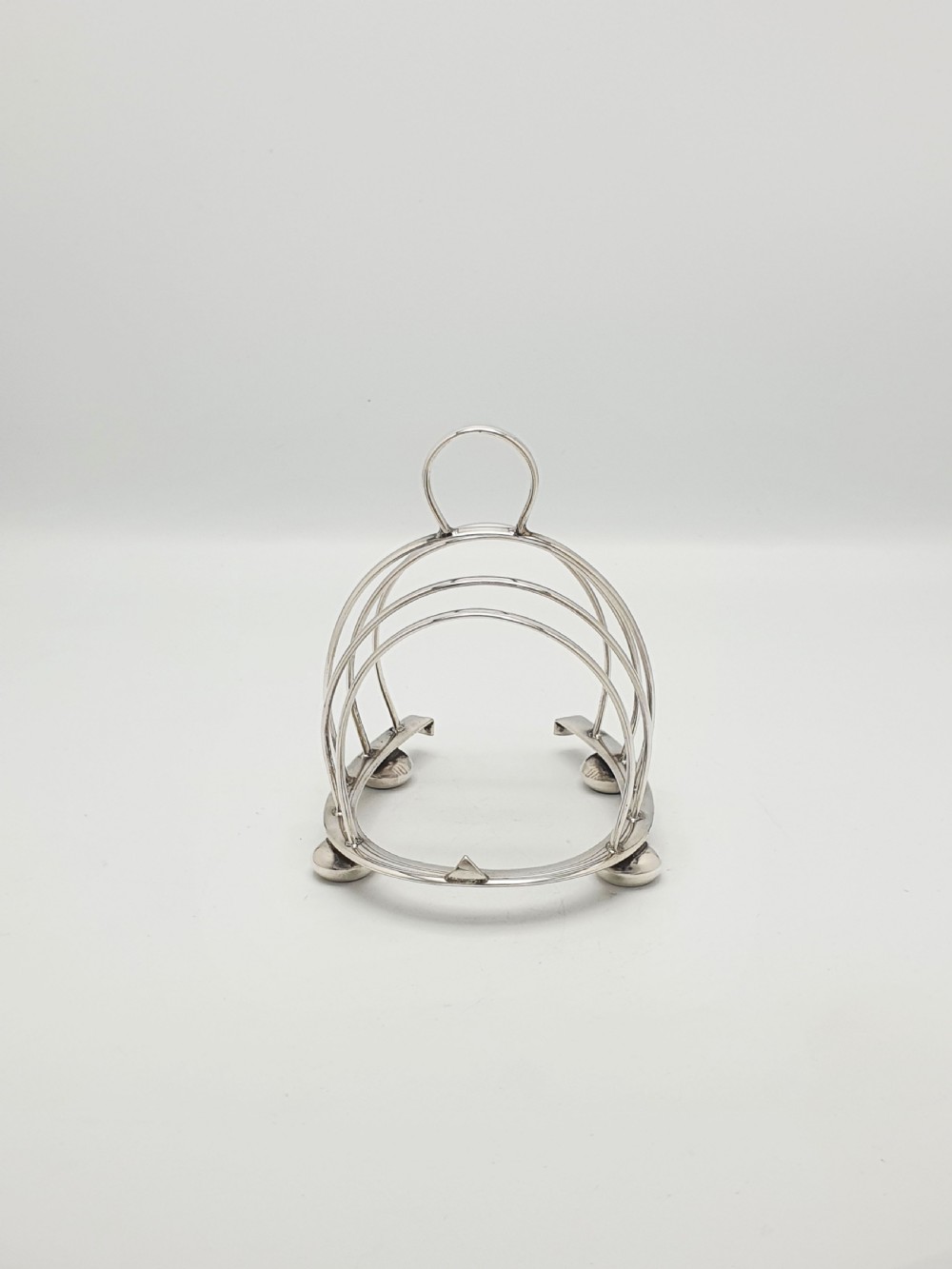Nice Antique Silver-Plated Novelty Horseshoe Toast Rack – circa 1920 View VI