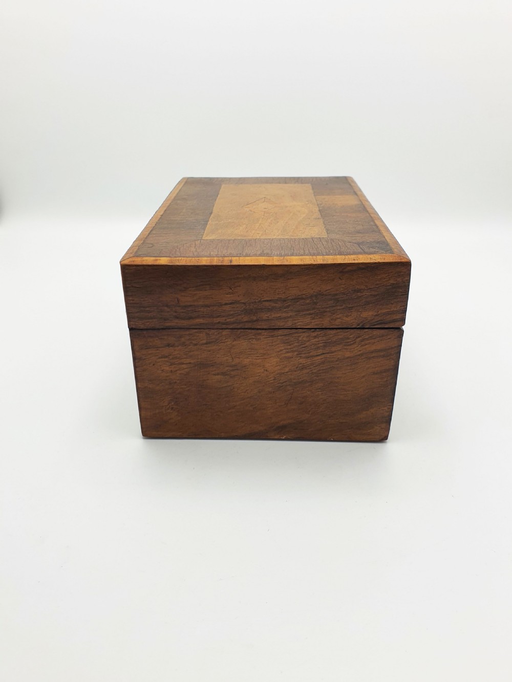 Lovely Antique Victorian Wooden Jewellery / Trinket Box with Inlay & Satin Lining – circa 1880 View VII