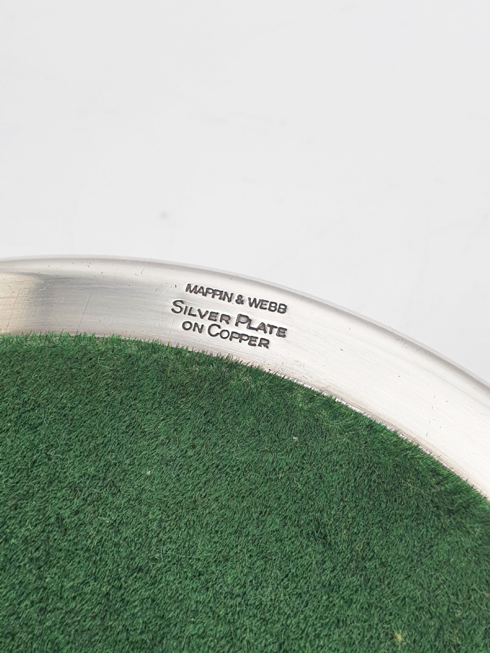 Pair of Antique Silver-Plated Mappin & Webb Wine Coasters with Pierced Gallery – circa 1920 View VIII