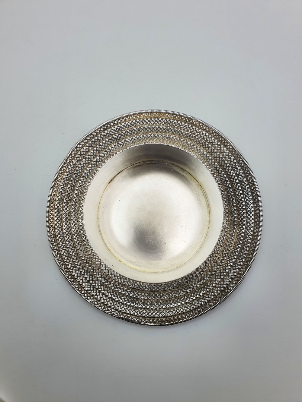 Unusual Antique Novelty Silver-Plated Box in the Form of a Boater Hat – 1881 View V