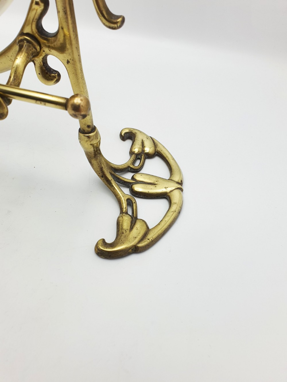 Large Art Nouveau Brass Dinner Gong with Striker – 1889 View V