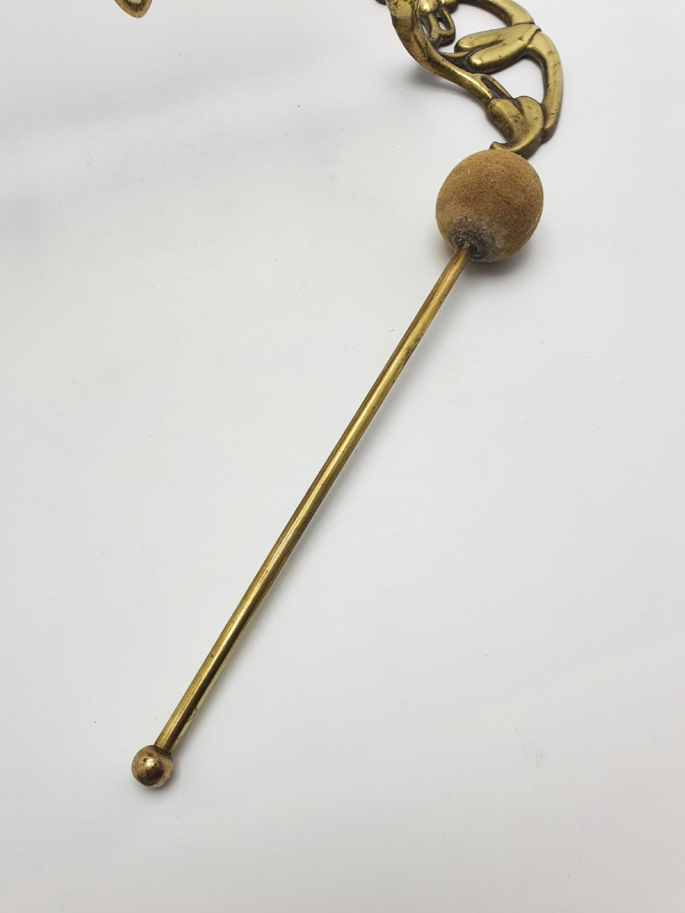 Large Art Nouveau Brass Dinner Gong with Striker – 1889 View VI