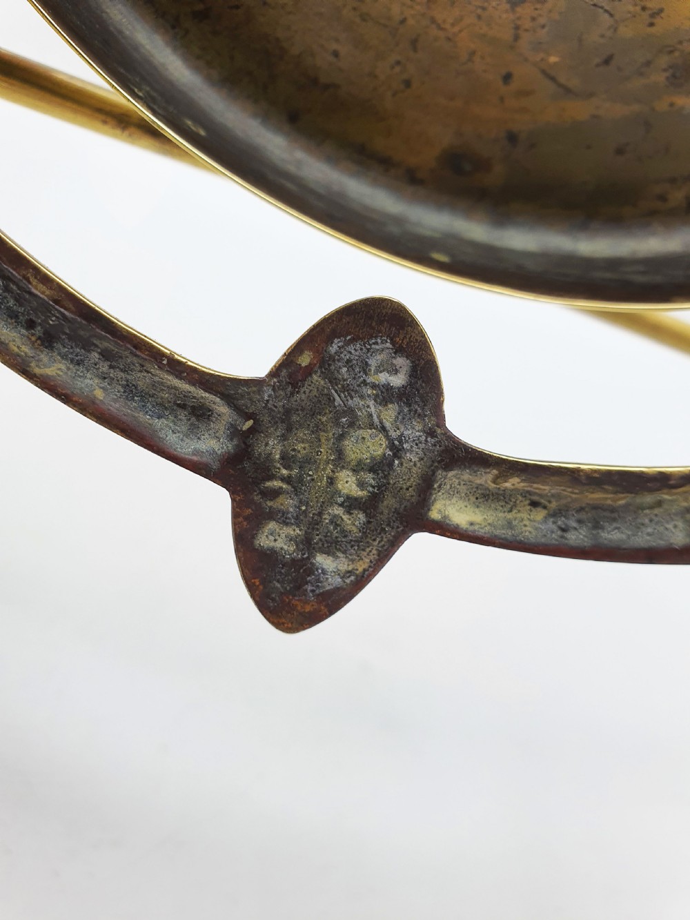 Large Art Nouveau Brass Dinner Gong with Striker – 1889 View VII