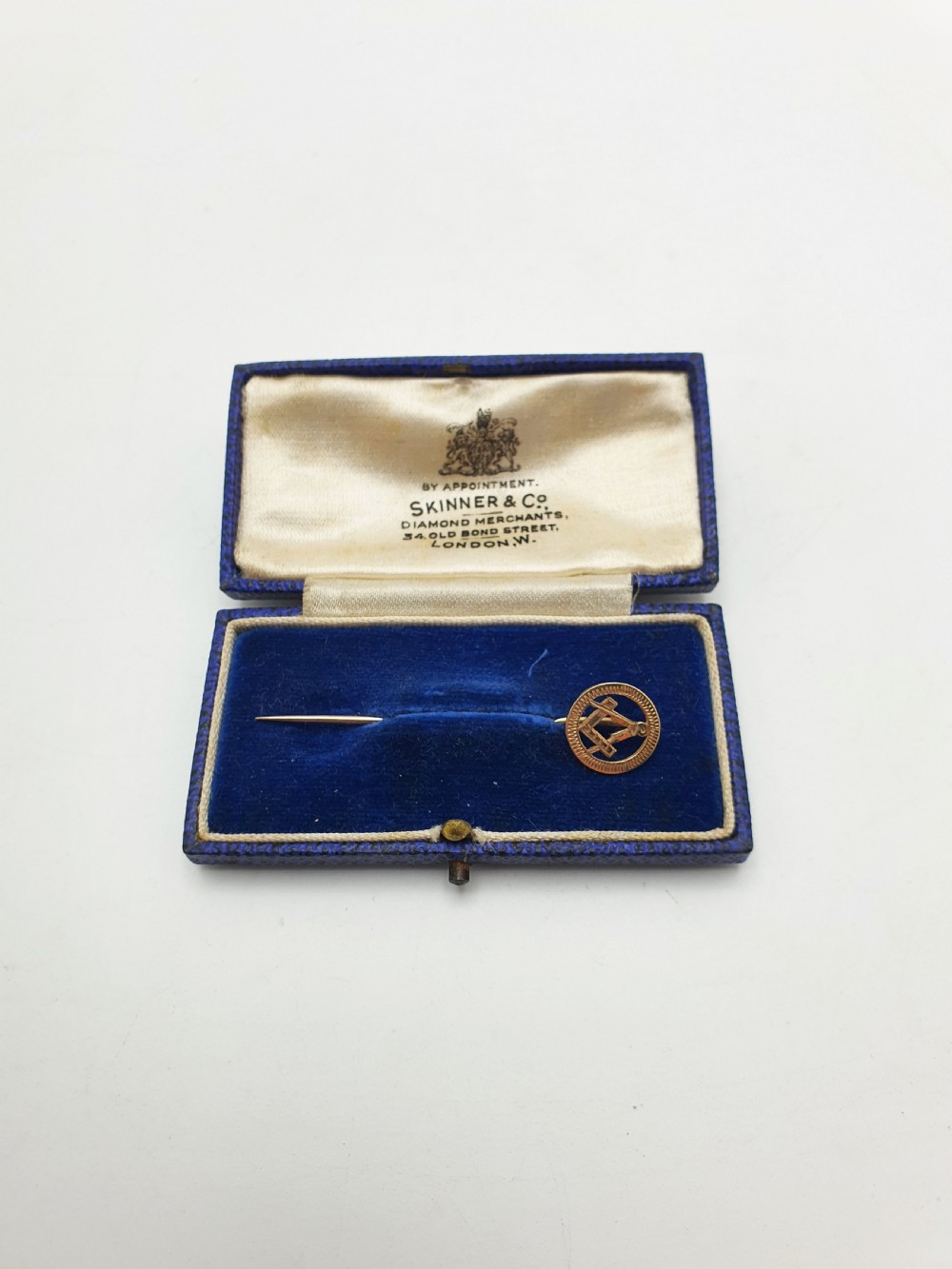 Handsome Antique Victorian 9ct Gold Masonic Tie Pin - 1897 View II