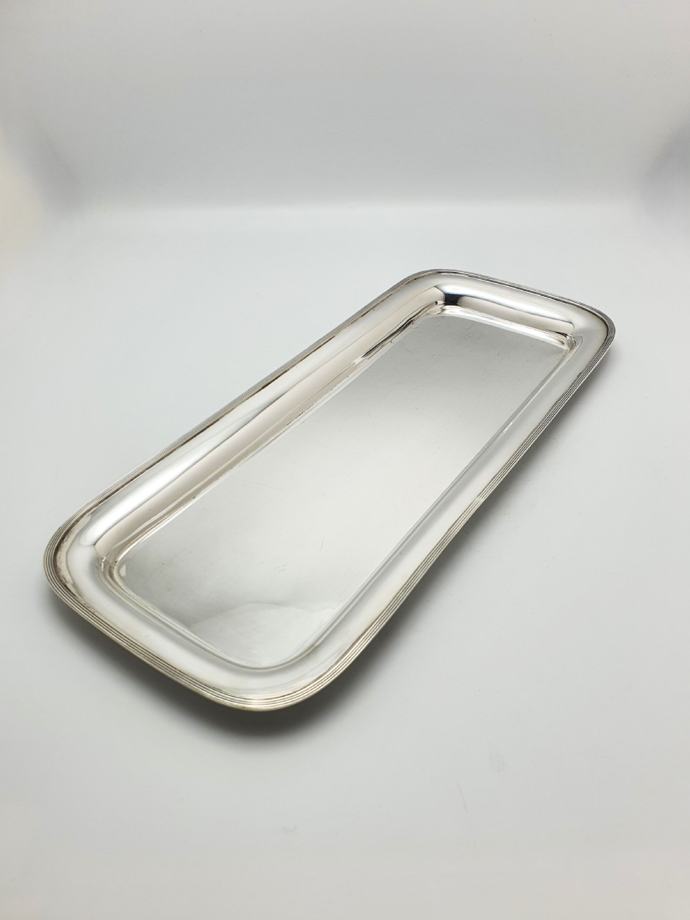 Elegant Antique Silver-Plated Rectangular Serving Tray – circa 1920