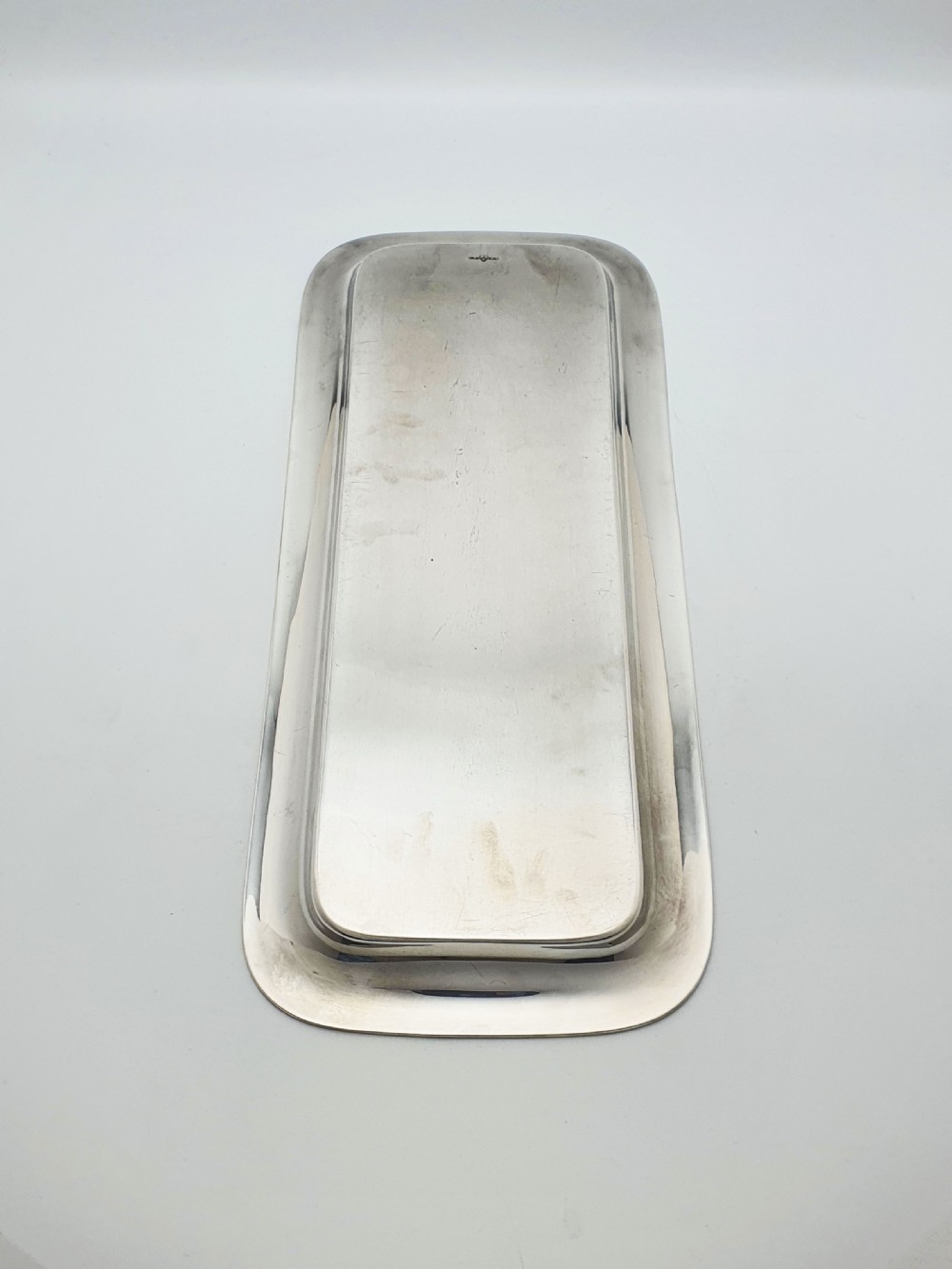 Elegant Antique Silver-Plated Rectangular Serving Tray – circa 1920 View IV