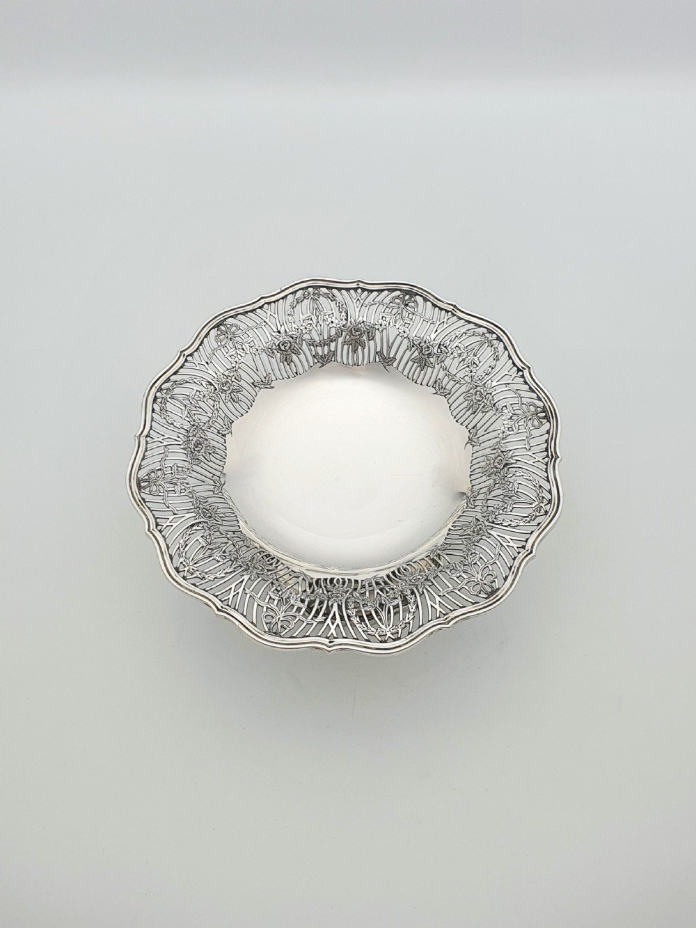 Gorgeous Antique George V  Sterling Silver Comport by William Hutton & Sons - 1913 View II