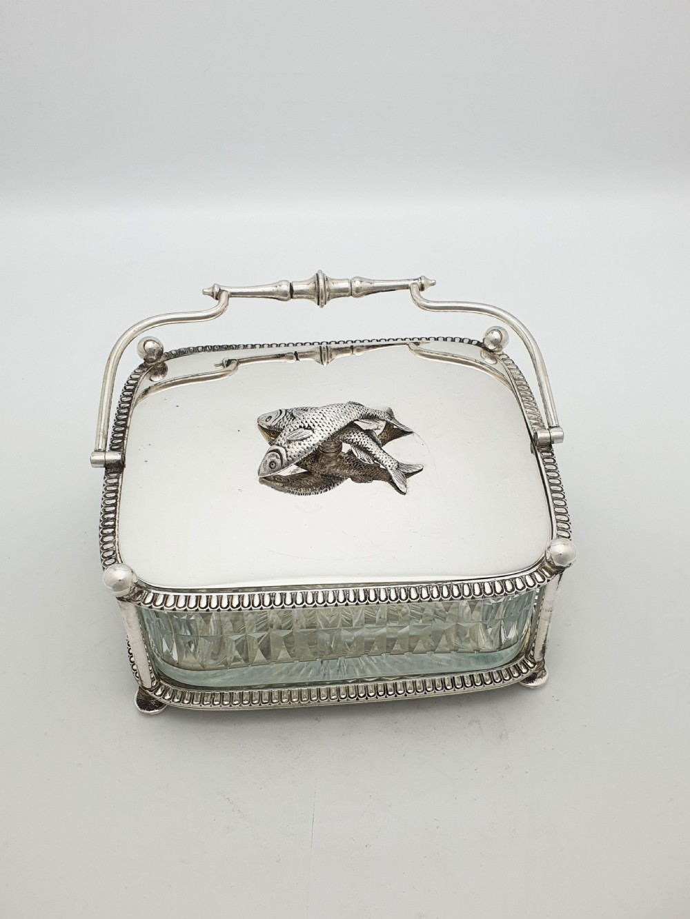 Unusual Antique Victorian Silver-Plated Sardine Dish – circa 1890
