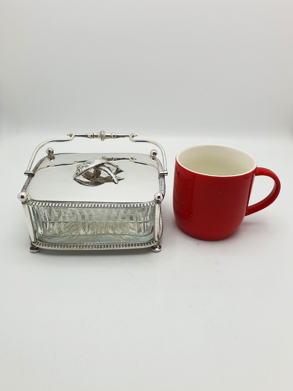 Unusual Antique Victorian Silver-Plated Sardine Dish – circa 1890 View XIV