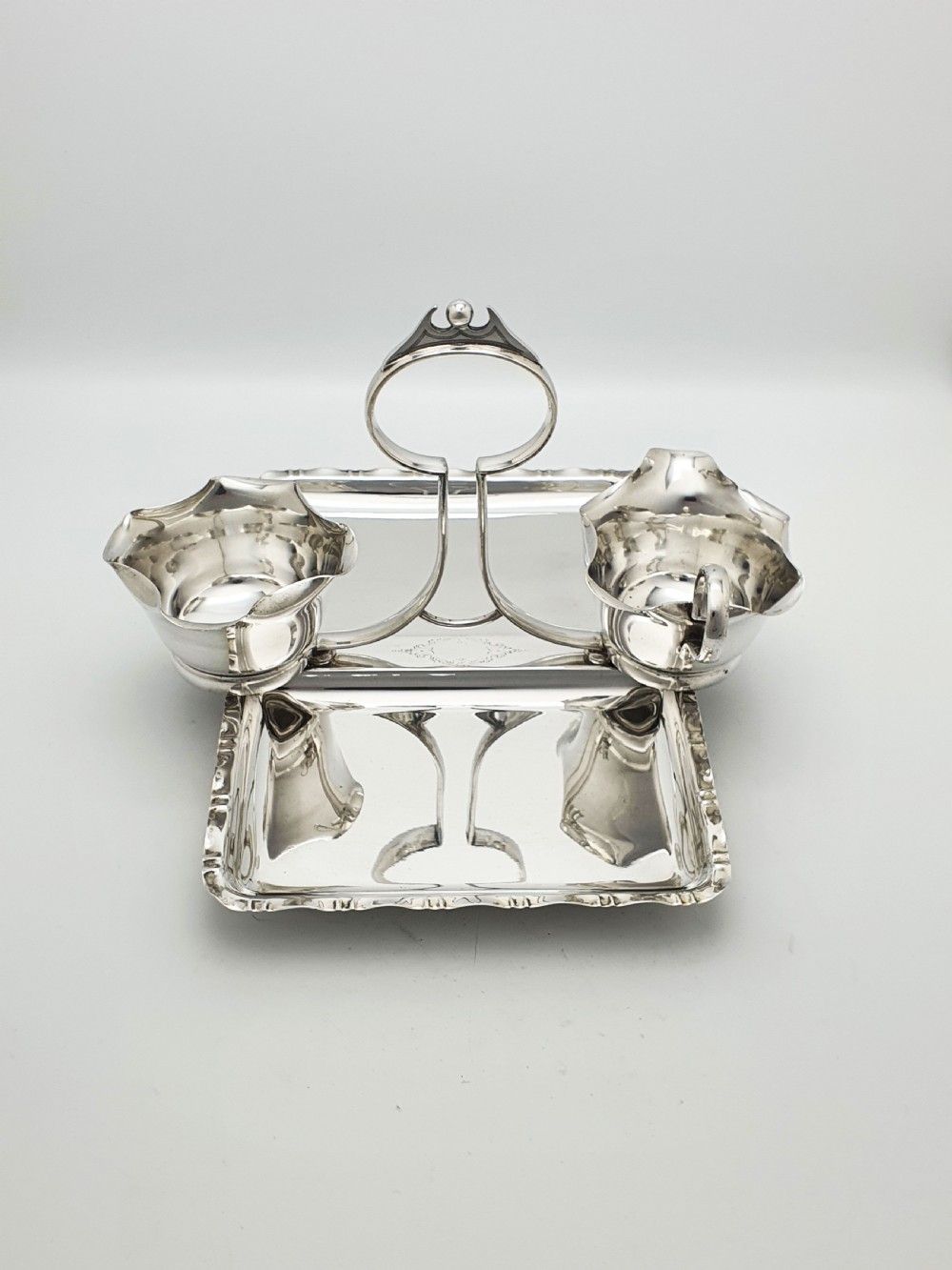 Lovely Antique Edwardian Silver-Plated Strawberry Dish – circa 1905 View V