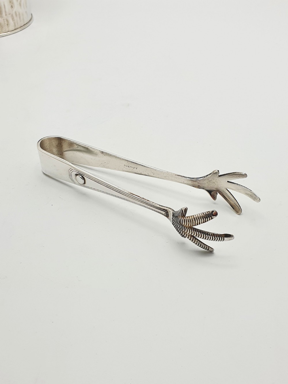 Arts and Crafts Hukin & Heath Ice Bucket and Tongs  – circa 1890 View VII