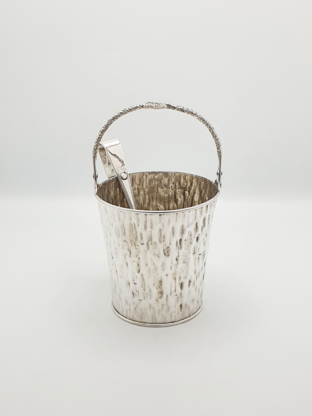 Arts and Crafts Hukin & Heath Ice Bucket and Tongs  – circa 1890 View IX