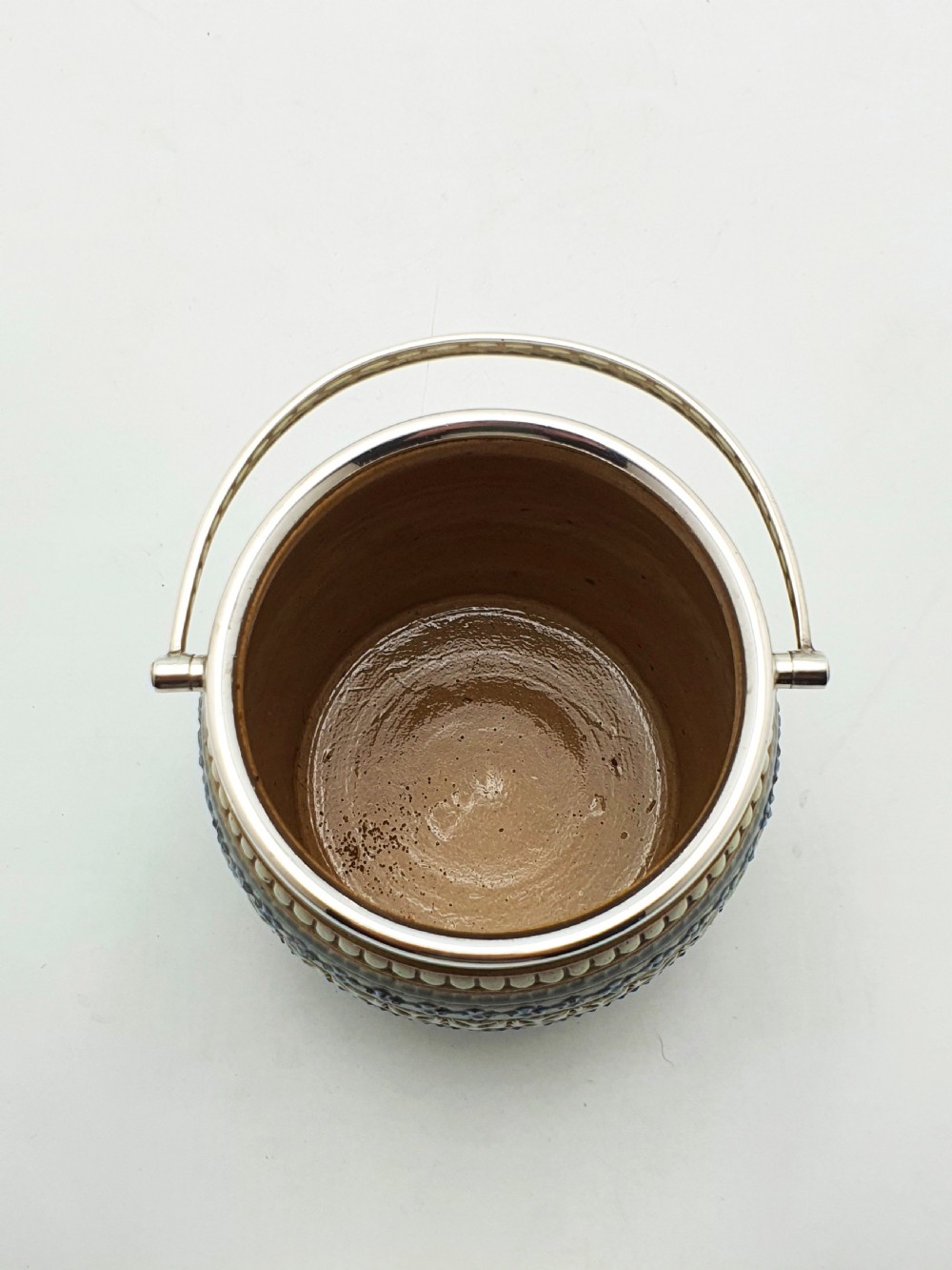 Lovely Victorian Doulton Lambeth Stoneware Jam Pot – circa 1890 View IV