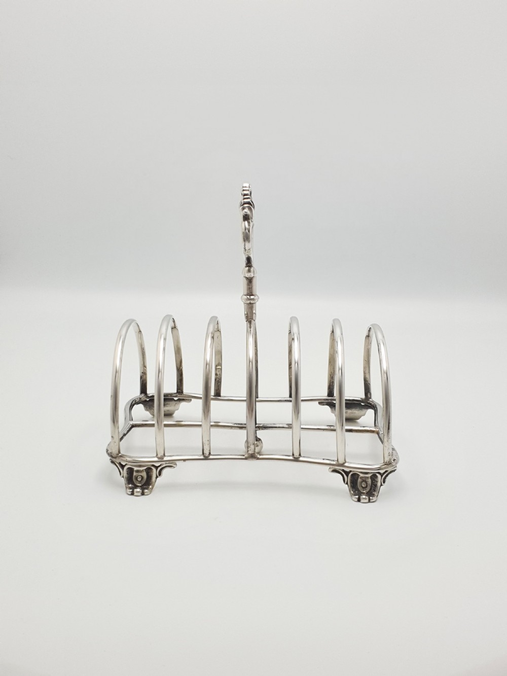Fabulous Victorian Large Silver Toast Rack - London 1872 View II