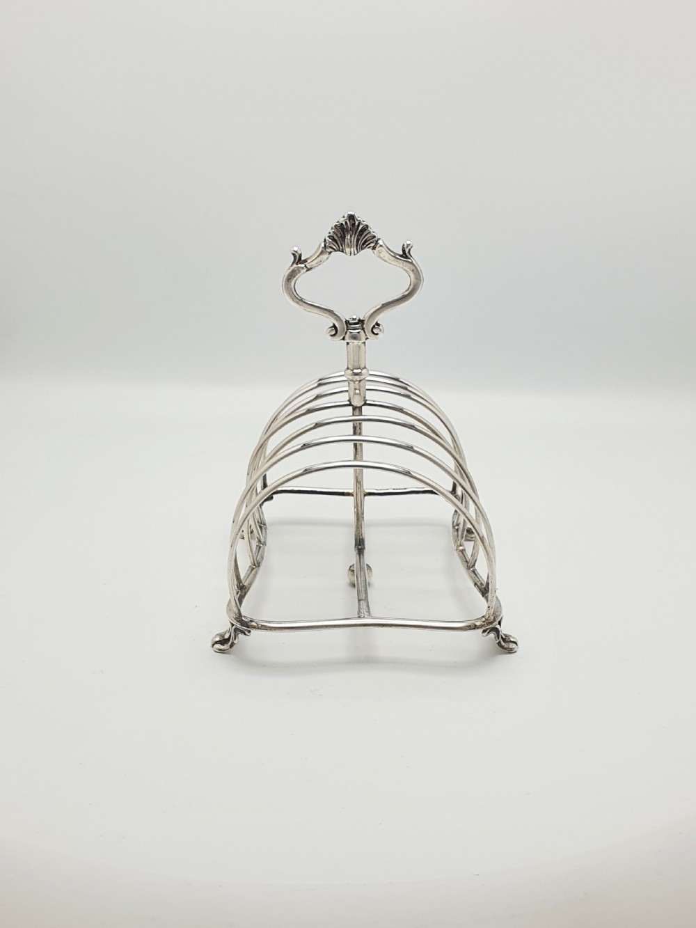Fabulous Victorian Large Silver Toast Rack - London 1872 View III