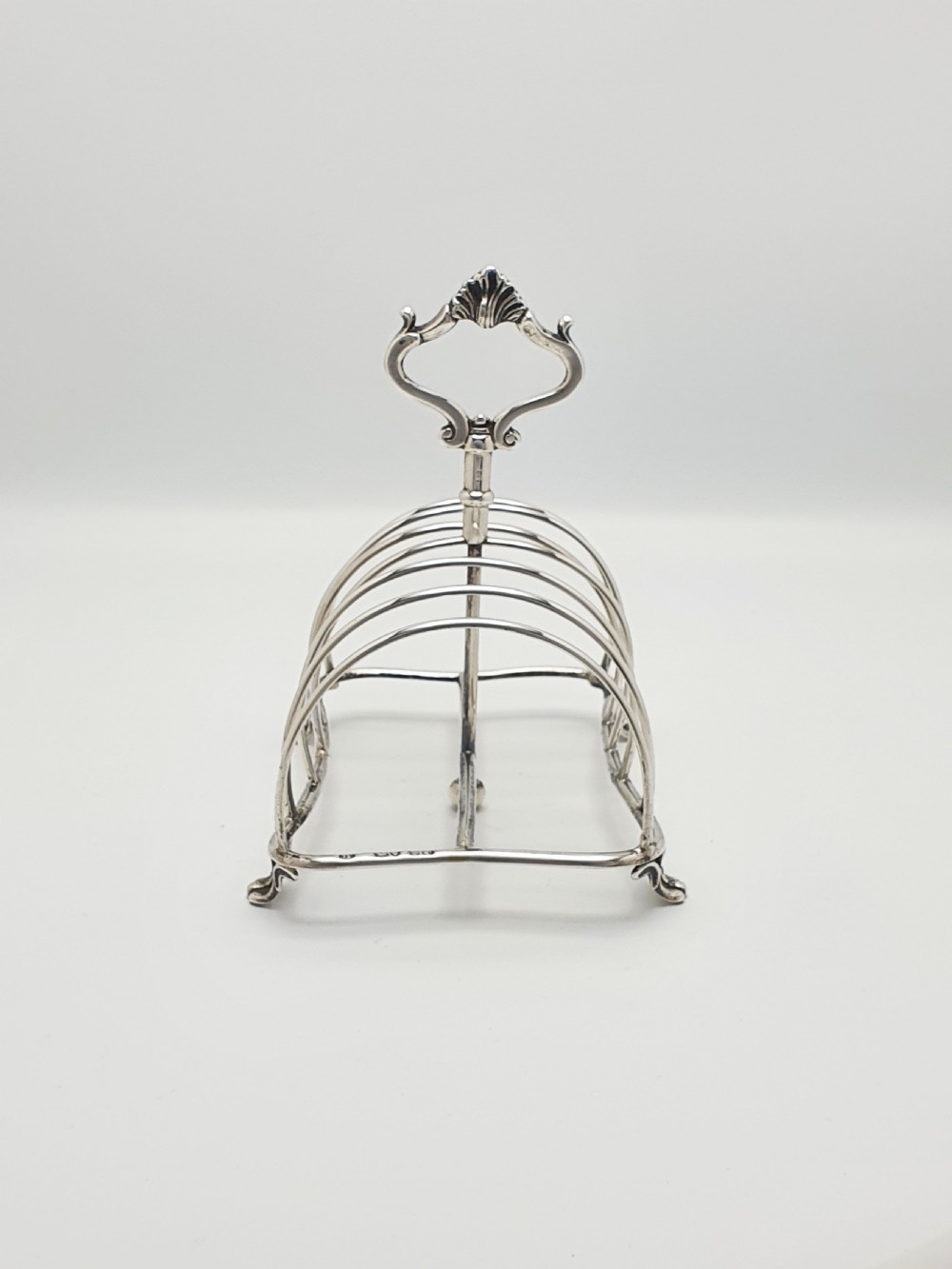 Fabulous Victorian Large Silver Toast Rack - London 1872 View VI