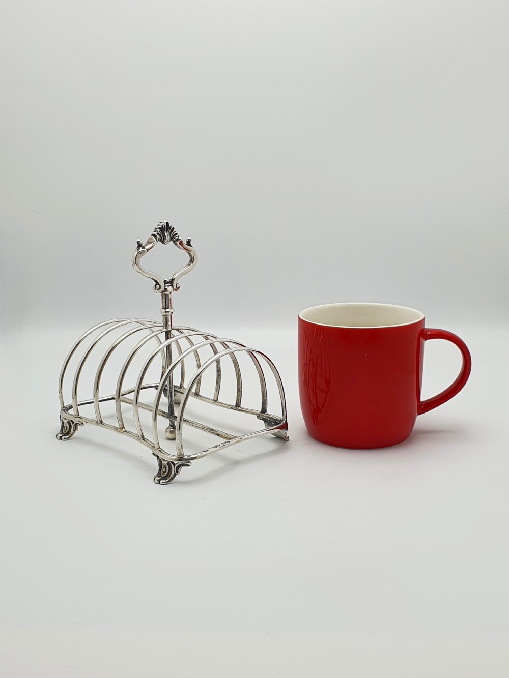 Fabulous Victorian Large Silver Toast Rack - London 1872 View VIII