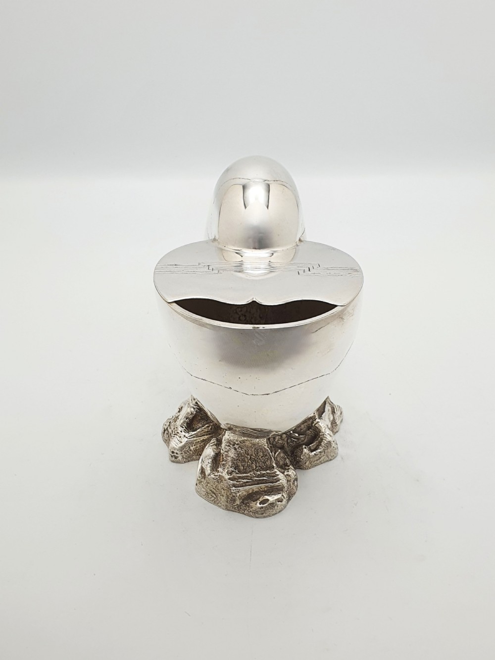 Fabulous Antique Victorian Silver-Plated Nautilus Spoon Warmer – circa 1880 View III