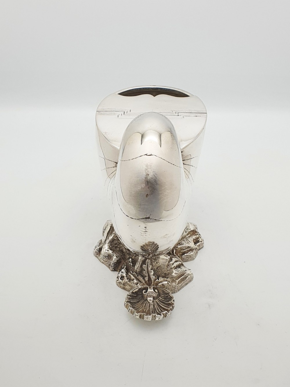 Fabulous Antique Victorian Silver-Plated Nautilus Spoon Warmer – circa 1880 View VIII