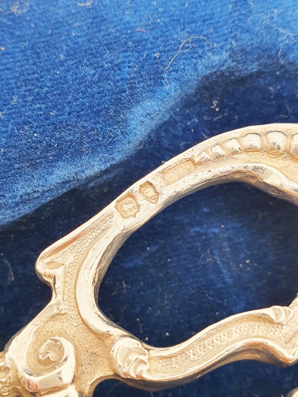 Stunning Antique Victorian Sterling Silver Grape Scissors with Figural Handles - 1885 View VIII