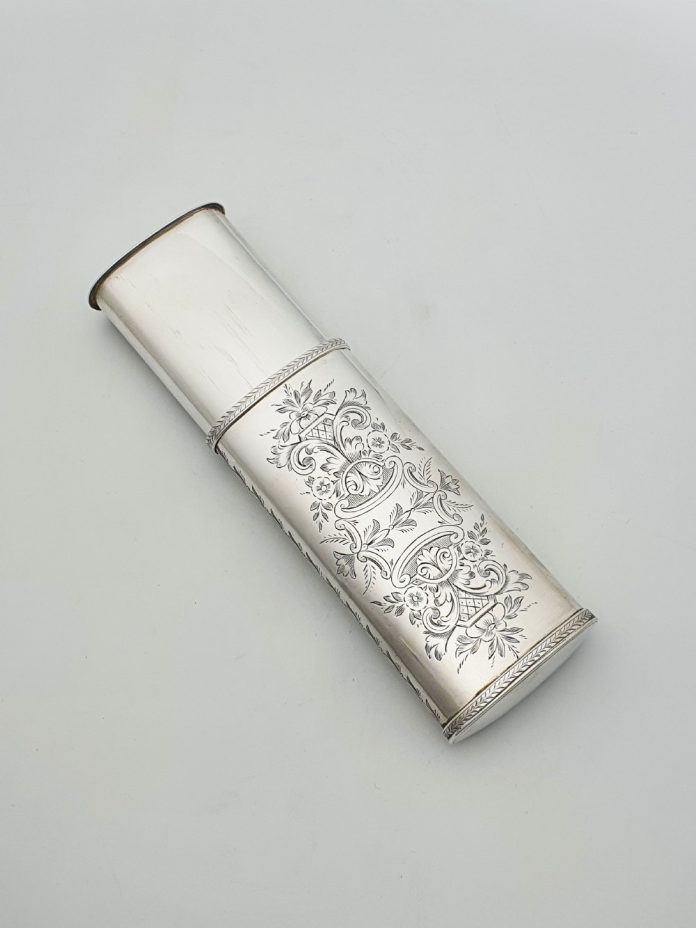 Rare Antique Victorian Combination Vesta & Cigarette Case – circa 1880 View III