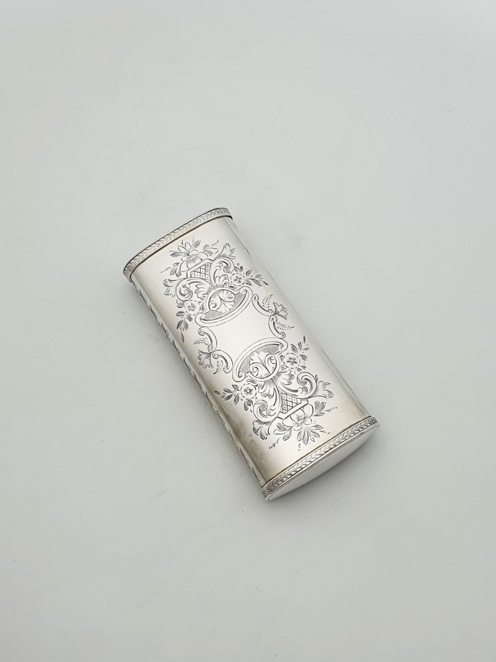 Rare Antique Victorian Combination Vesta & Cigarette Case – circa 1880 View VI