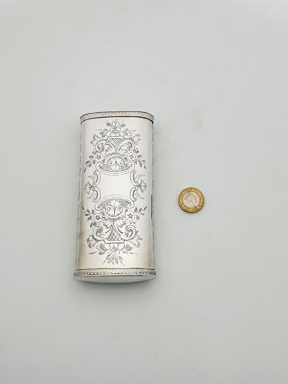 Rare Antique Victorian Combination Vesta & Cigarette Case – circa 1880 View IX