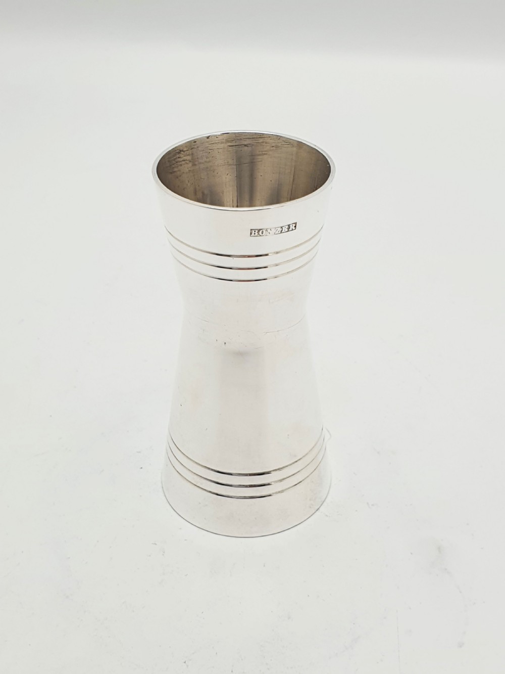 Nice Vintage Silver Plated Cocktail Shaker & Jigger Set – circa 1930 View IX