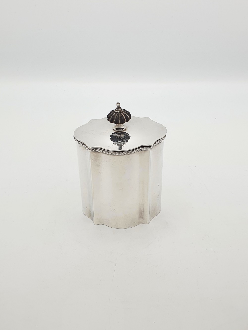 Lovely Antique Georgian-Style Silver Plated Tea Caddy – circa 1920 View III