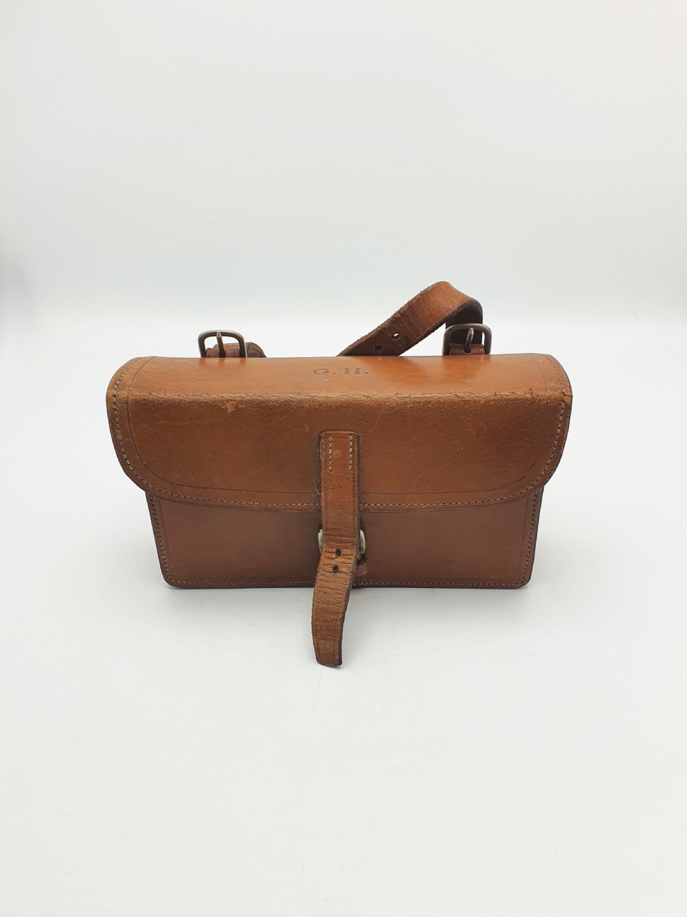 Handsome Antique Leather Cased Sandwich Box - circa 1920 View X