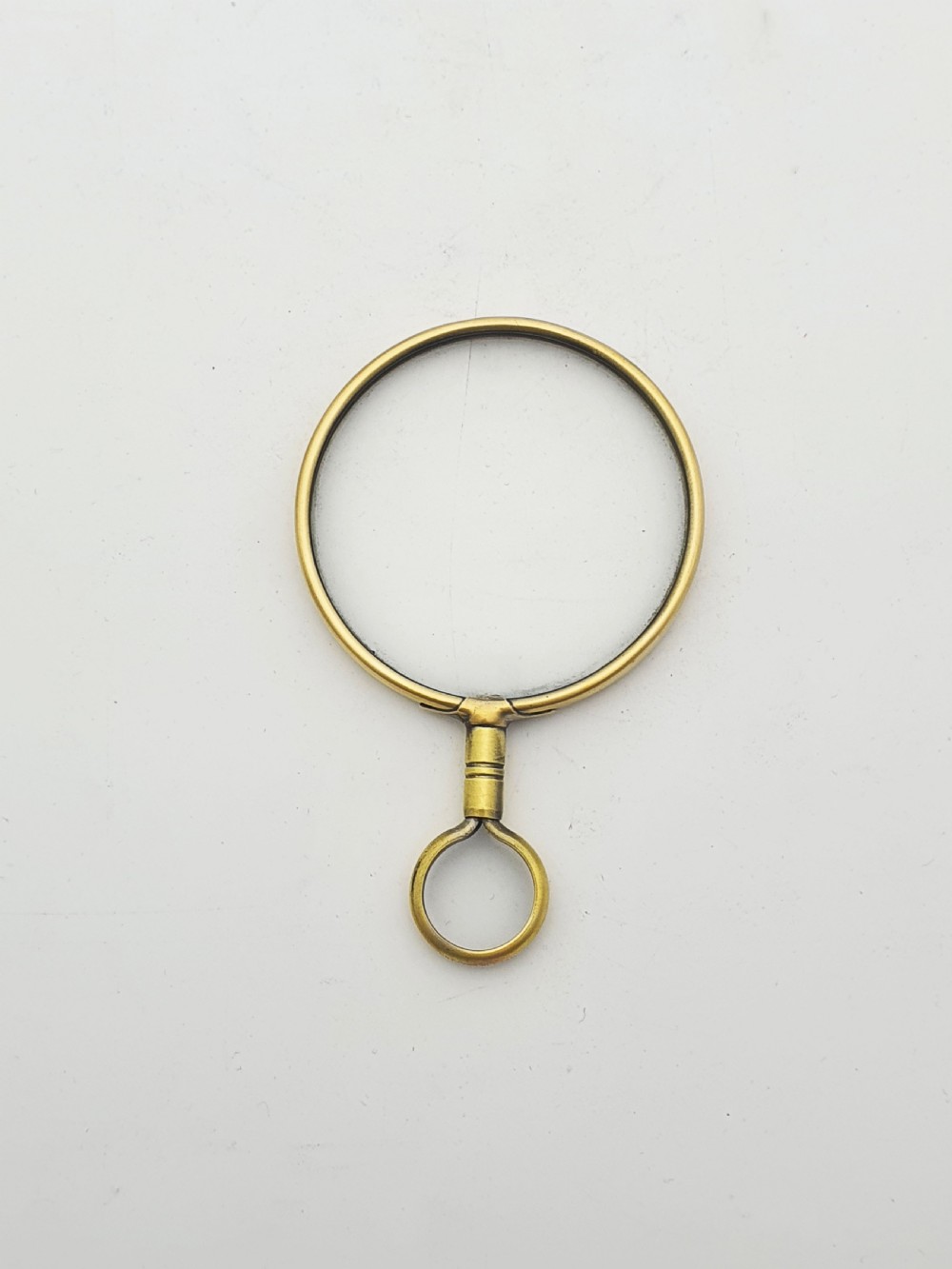 Small Antique Edwardian Brass Magnifying Glass – circa 1905 View III