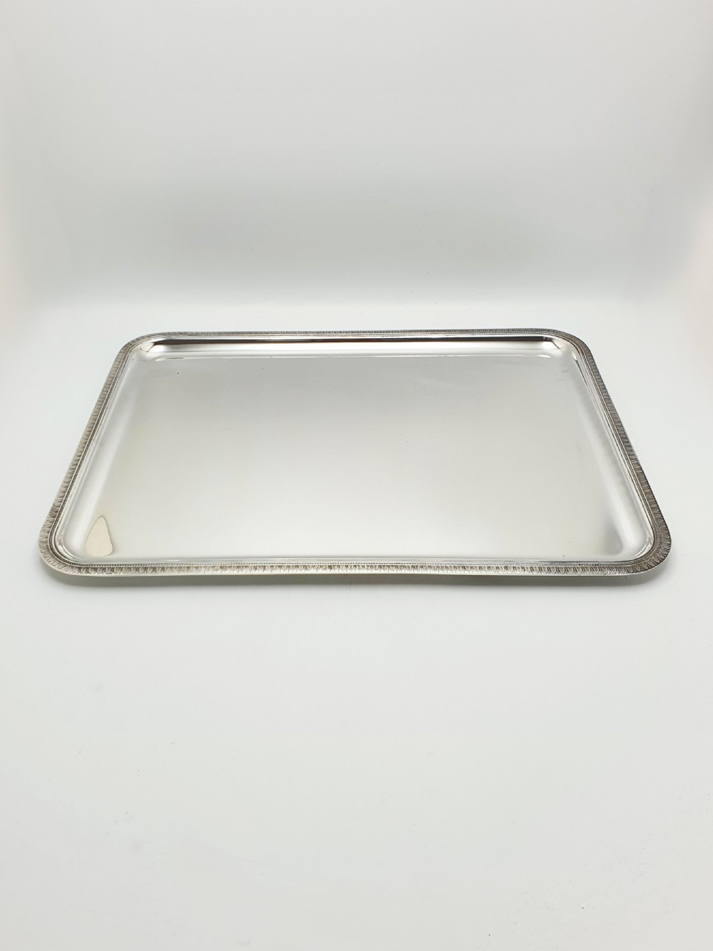 Christofle Malmaison Pattern Silver-Plated Rectangular Serving Tray – circa 1960 View II