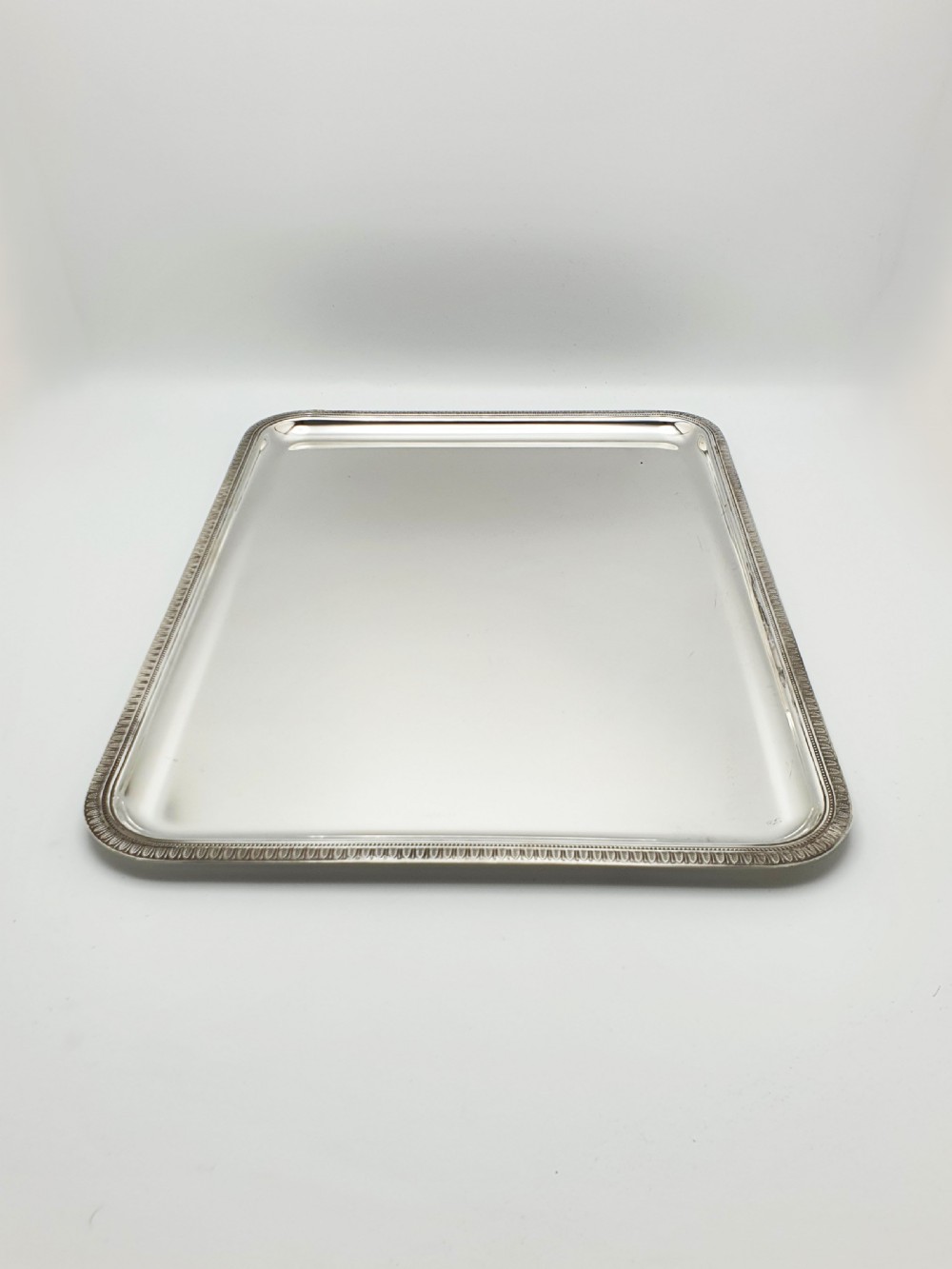 Christofle Malmaison Pattern Silver-Plated Rectangular Serving Tray – circa 1960 View VI
