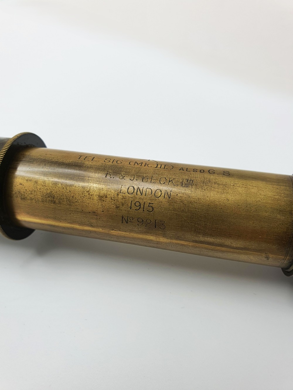 WWI British Military Telescope by R. & J. Beck Ltd, London (1915) View III