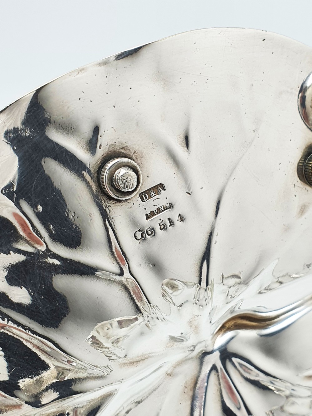 Gorgeous Victorian Silver-Plated Lily Pad Egg Cruet Set for Five – circa 1890 View XII