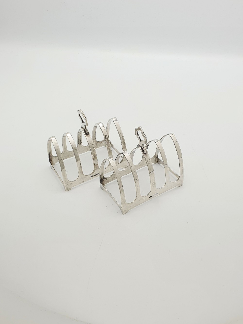 Nice Pair of Art Deco Sterling Silver Toast Racks – Sheffield 1933