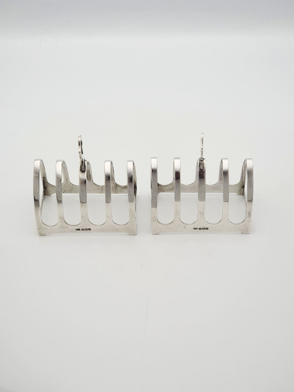 Nice Pair of Art Deco Sterling Silver Toast Racks – Sheffield 1933 View II