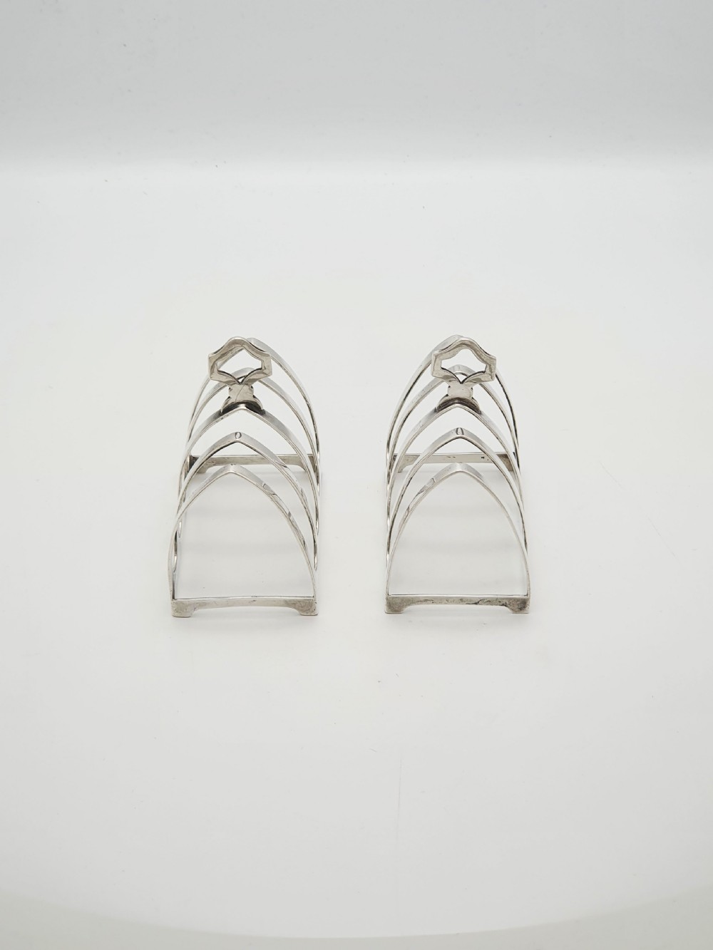 Nice Pair of Art Deco Sterling Silver Toast Racks – Sheffield 1933 View III