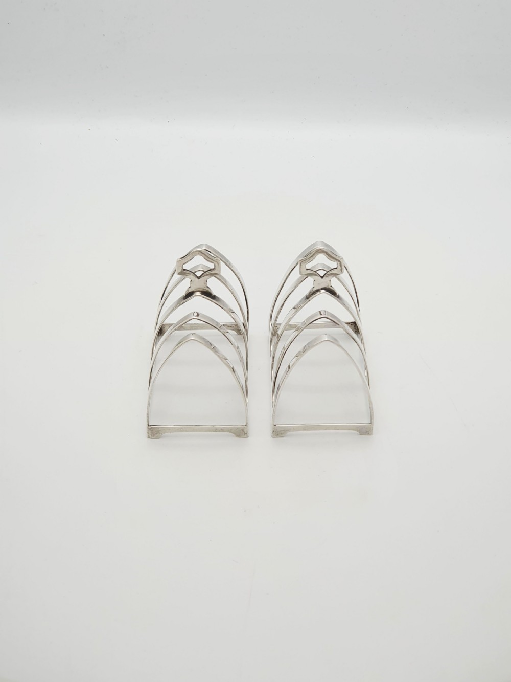 Nice Pair of Art Deco Sterling Silver Toast Racks – Sheffield 1933 View V