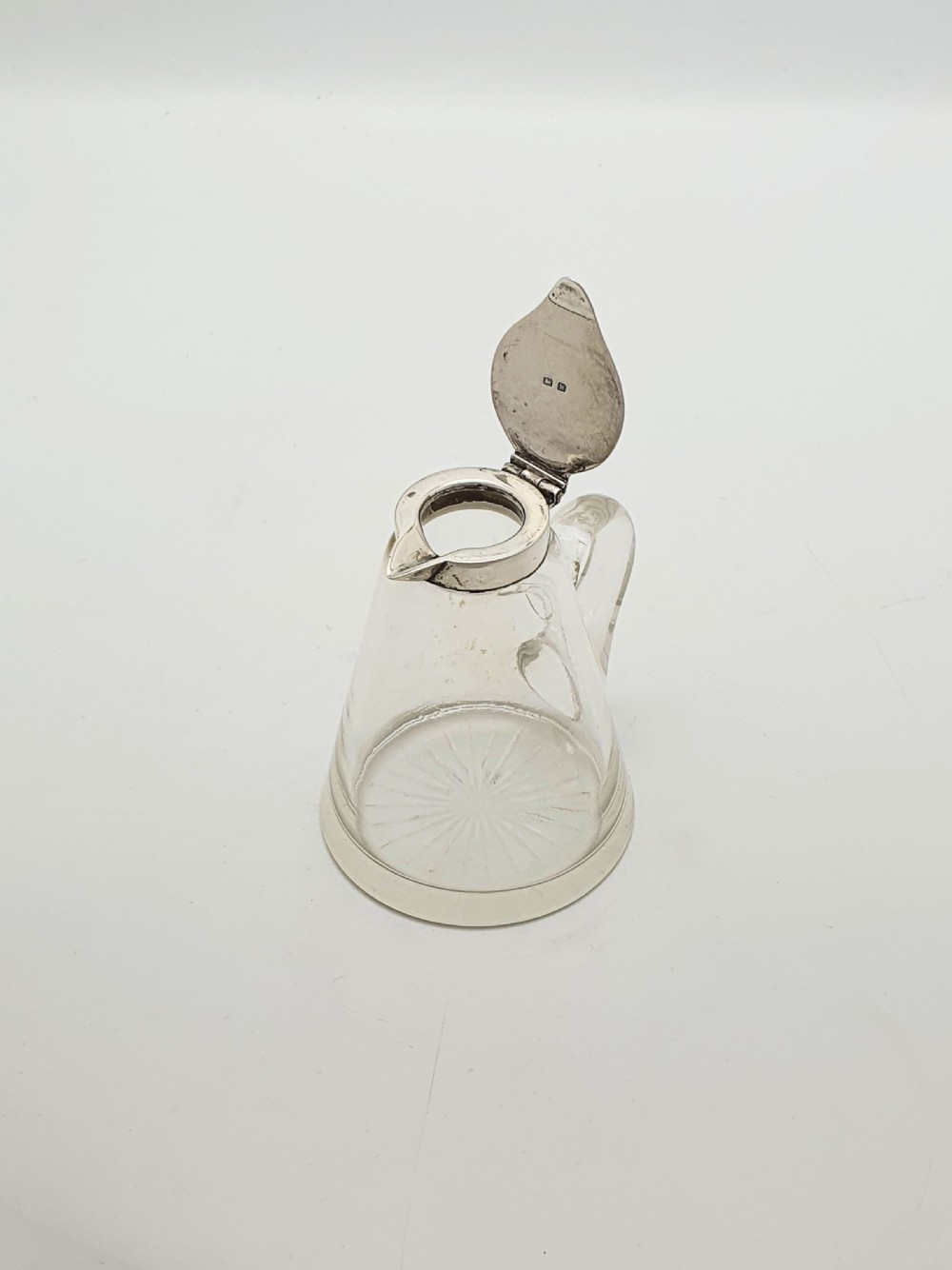 Lovely Cut Glass & Sterling Silver Whisky Noggin – 1921 View II