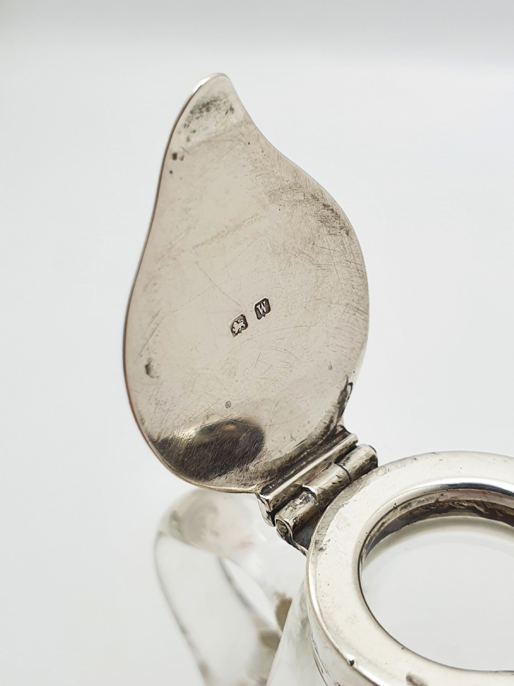 Lovely Cut Glass & Sterling Silver Whisky Noggin – 1921 View VI