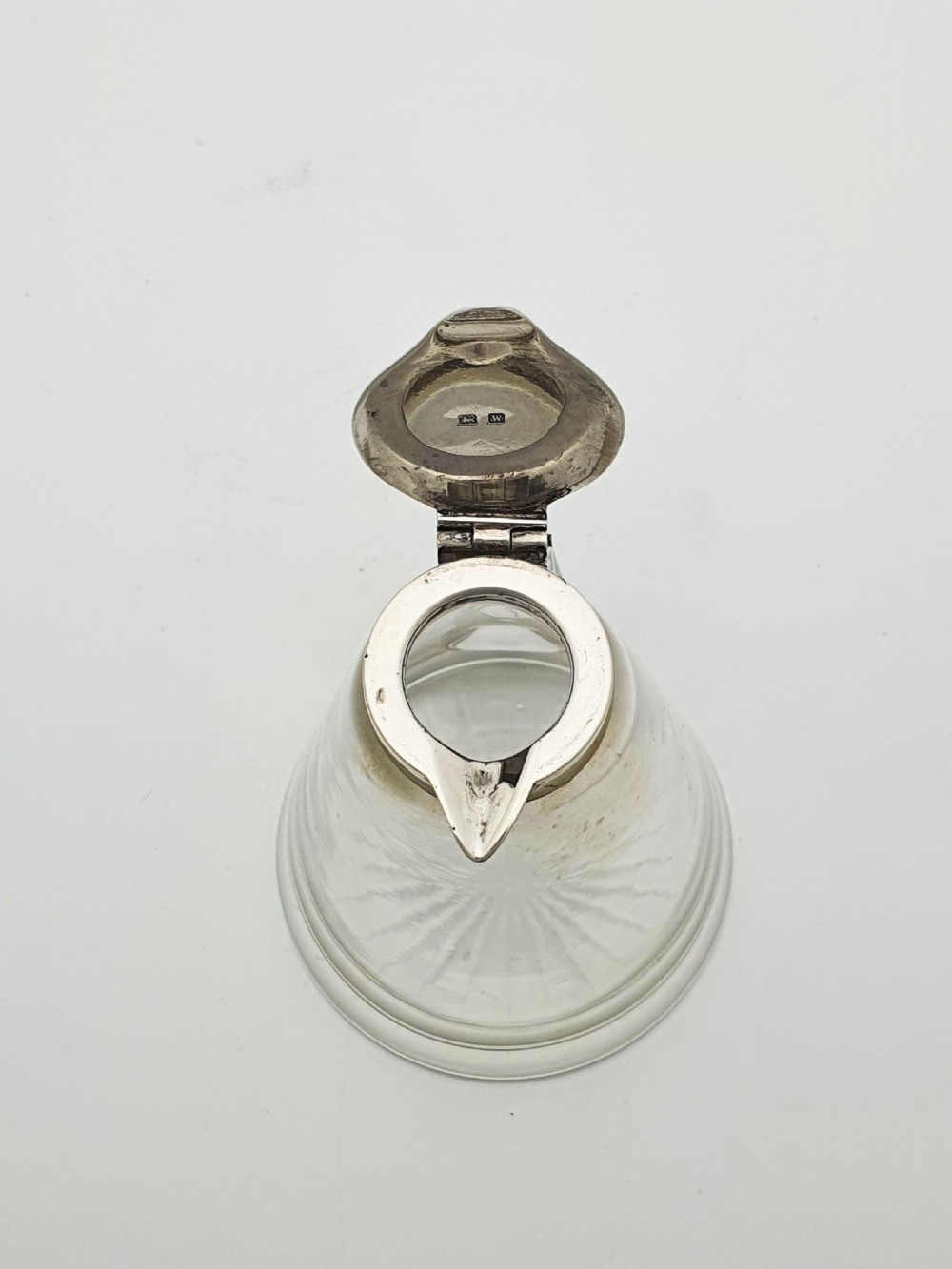 Lovely Cut Glass & Sterling Silver Whisky Noggin – 1921 View VII